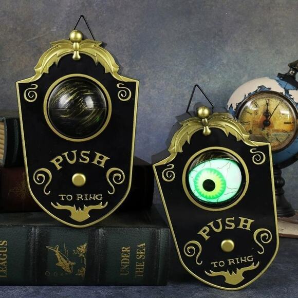 Halloween Decorations, Halloween Doorbell, Animated Eyeball with Spooky-Sounds - Picture 1 of 5